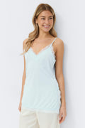 Lace detail singlet - Gardenia