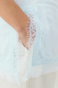 Lace detail singlet - Gardenia