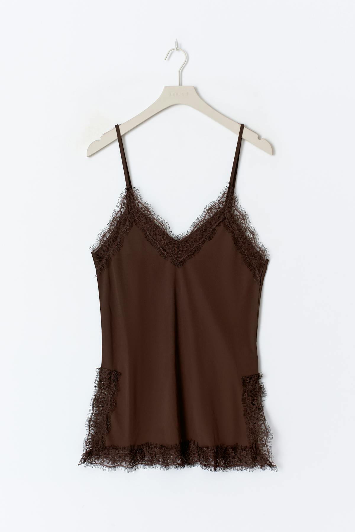 Lace detail singlet - Gardenia