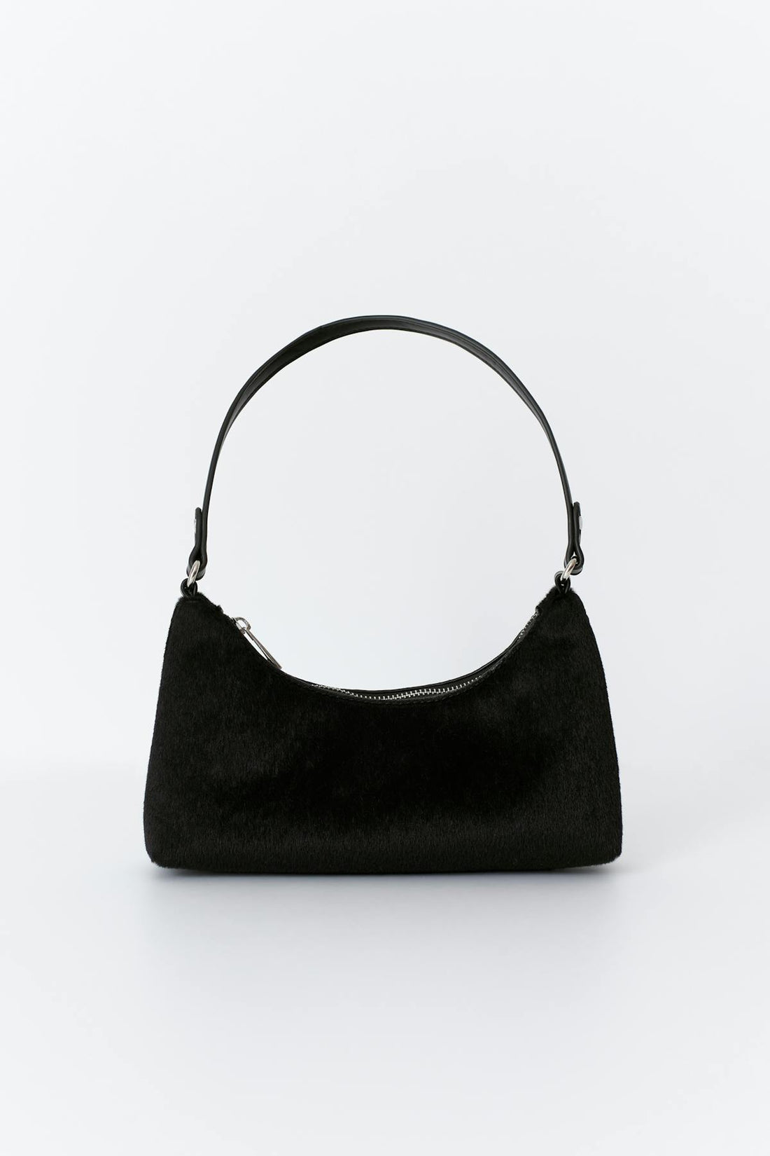 Hair-on mini bag - Noir