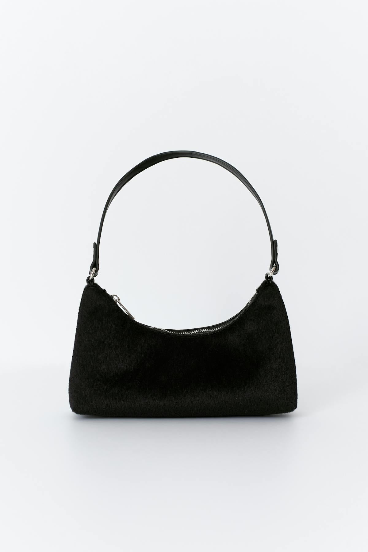Hair-on mini bag - Multi brown