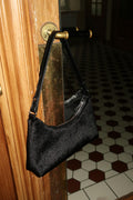 Hair-on mini bag - Noir