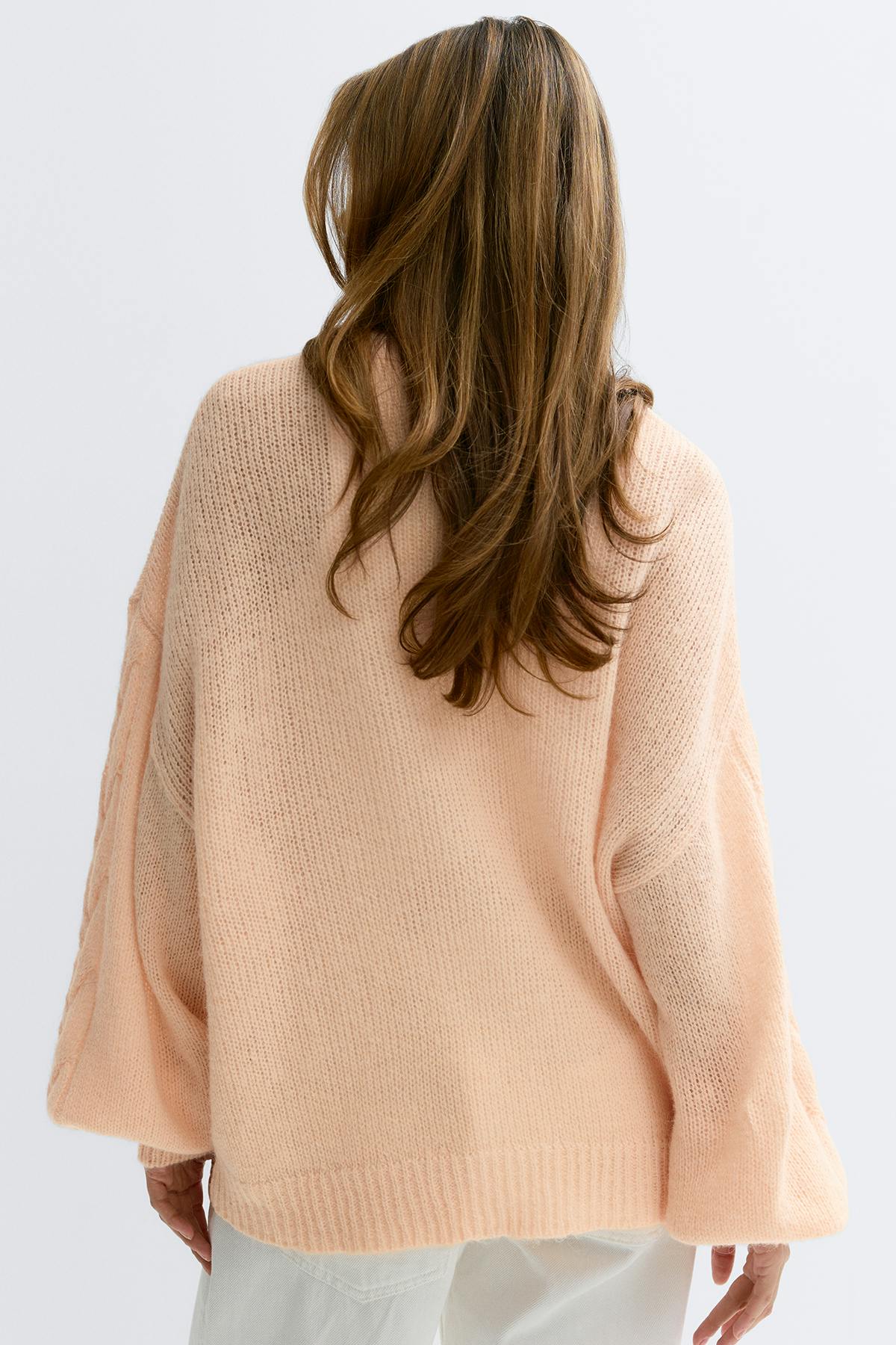 Chunky knitted cardigan - Bellini