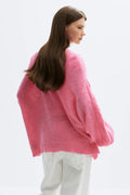 Chunky knitted cardigan - Winter pear