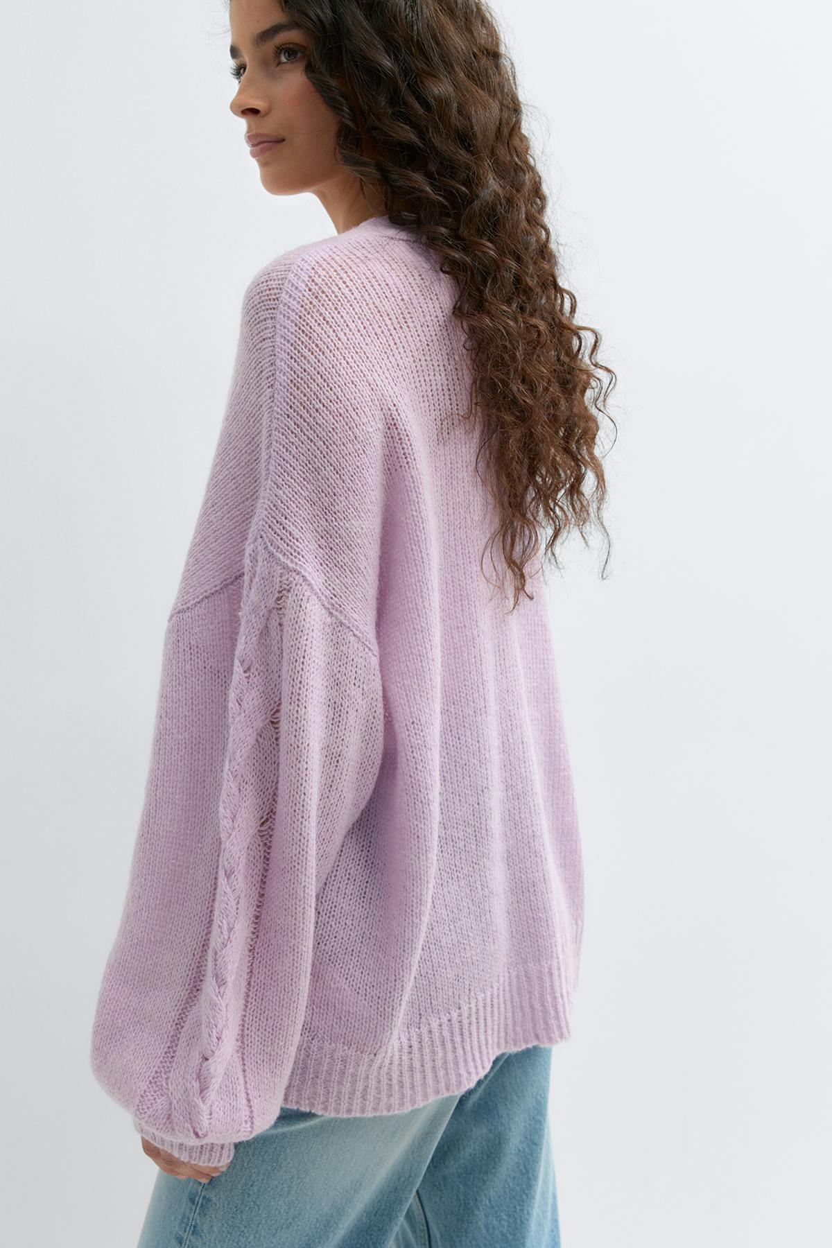Chunky knitted cardigan - Bellini