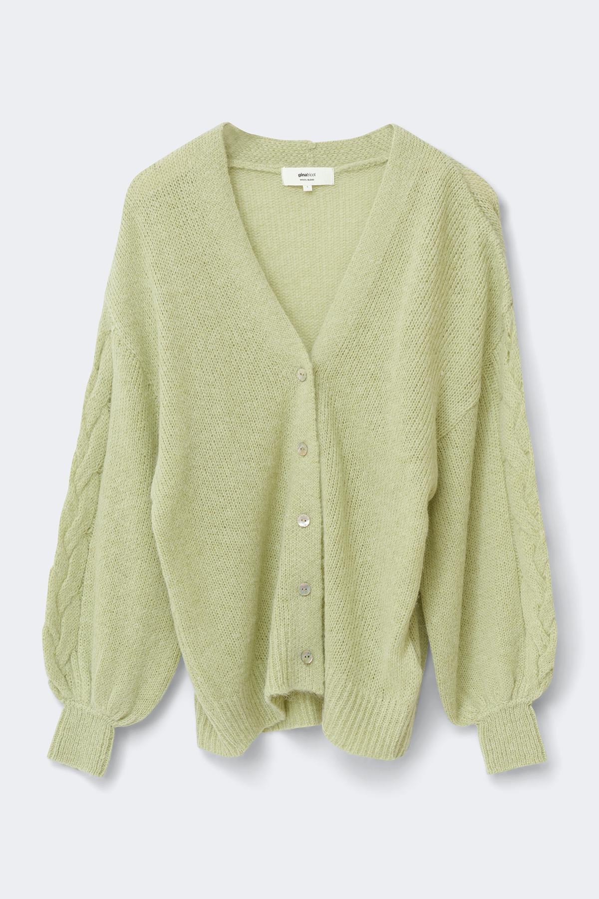 Chunky knitted cardigan