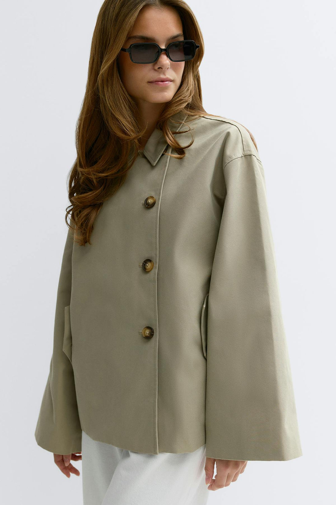 Oversized jacket - Khaki beige