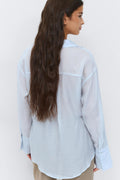Sheer shirt - Blue/stripe