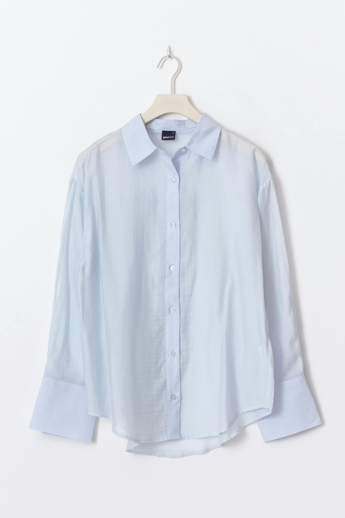Sheer shirt - Blue/stripe