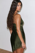 Satin dress - Flower