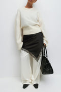 Satin dress - Noir