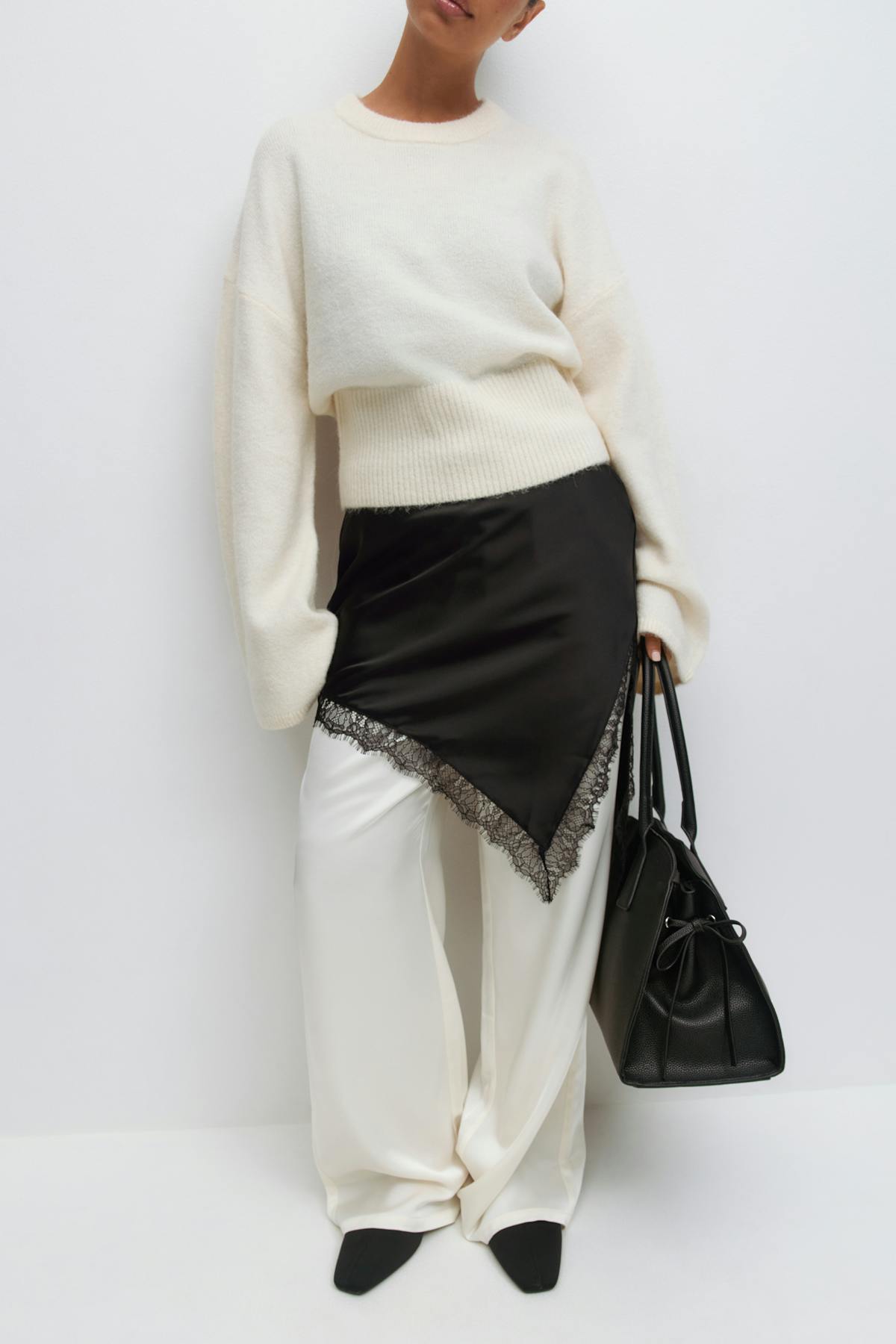 Satin dress - Noir