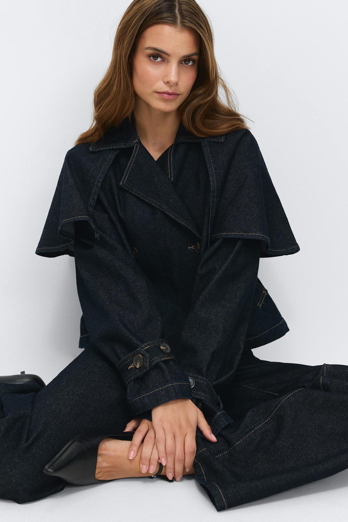 Cape denim trench - Rinse