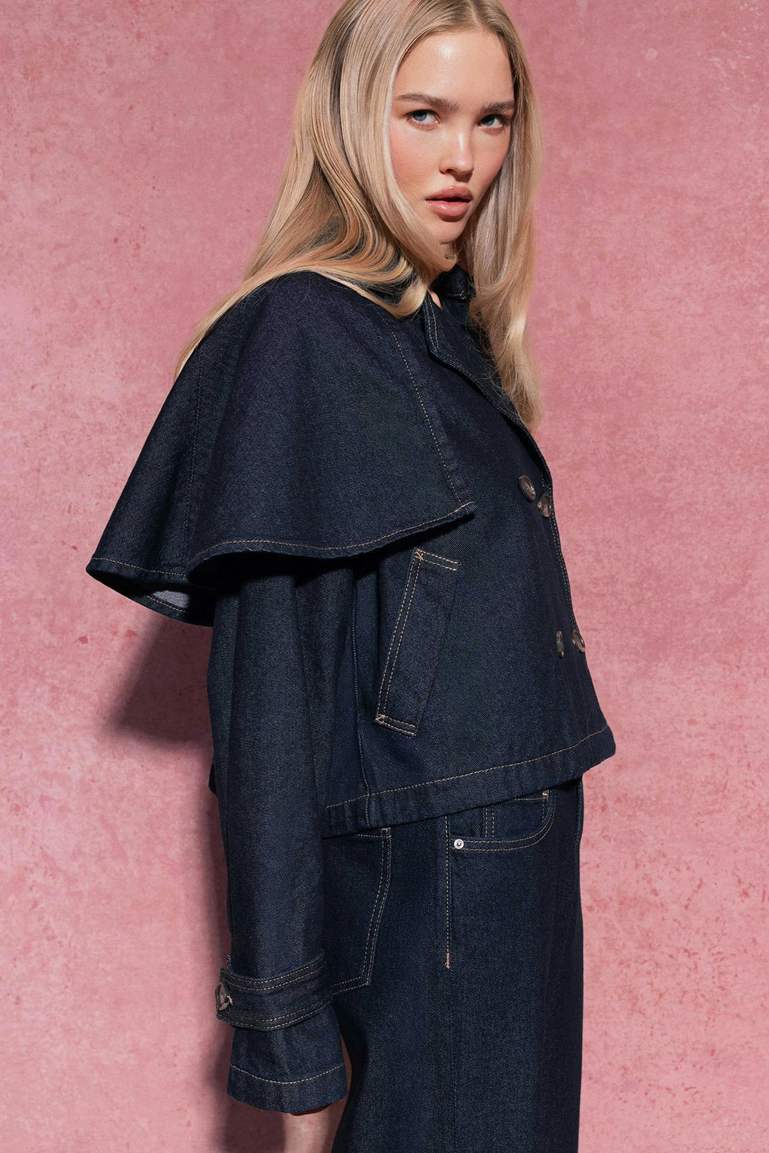 Cape denim trench - Rinse