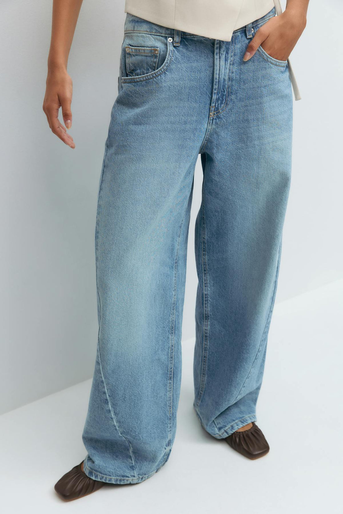 Barrel balloon jeans - Bleu