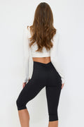 Soft yoga capri tights - Noir