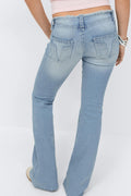 14+ x-tra low cut off jeans - Bleu clair