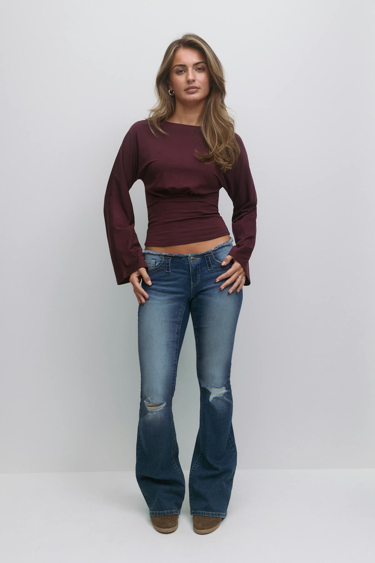 14+ x-tra low cut off jeans - Bleu foncé