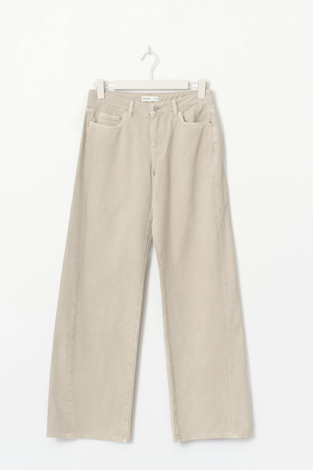 Low wide jeans - Gris