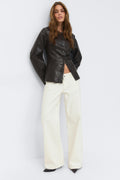Ultra low wide jeans - Gris