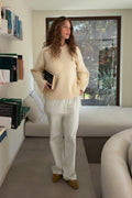 Ultra low wide jeans - Gris