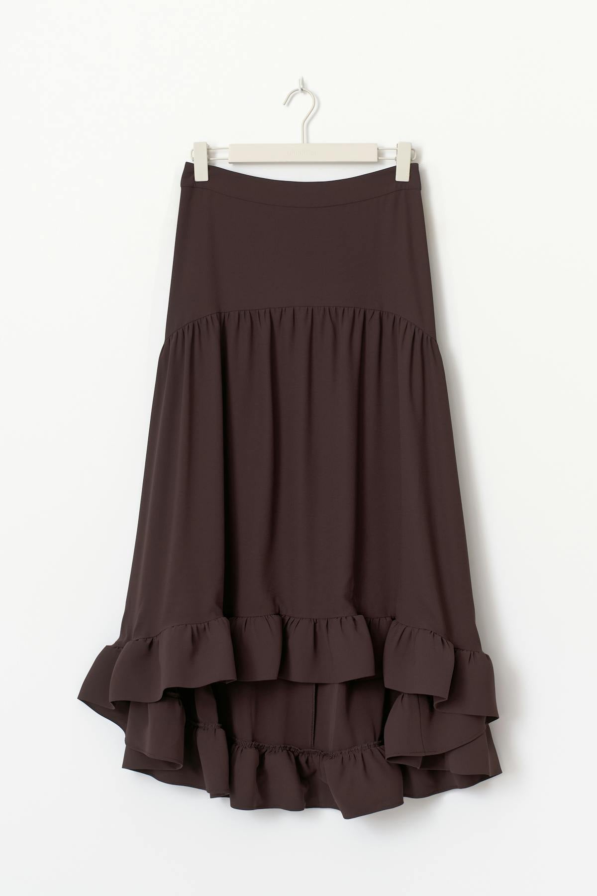Flounce skirt - Chocolate plum