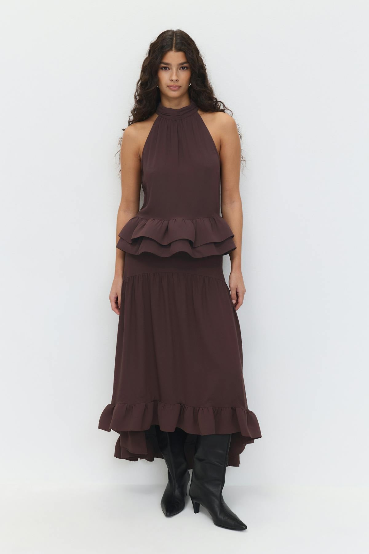 Peplum top - Golden yellow