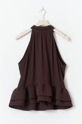 Peplum top - Golden yellow