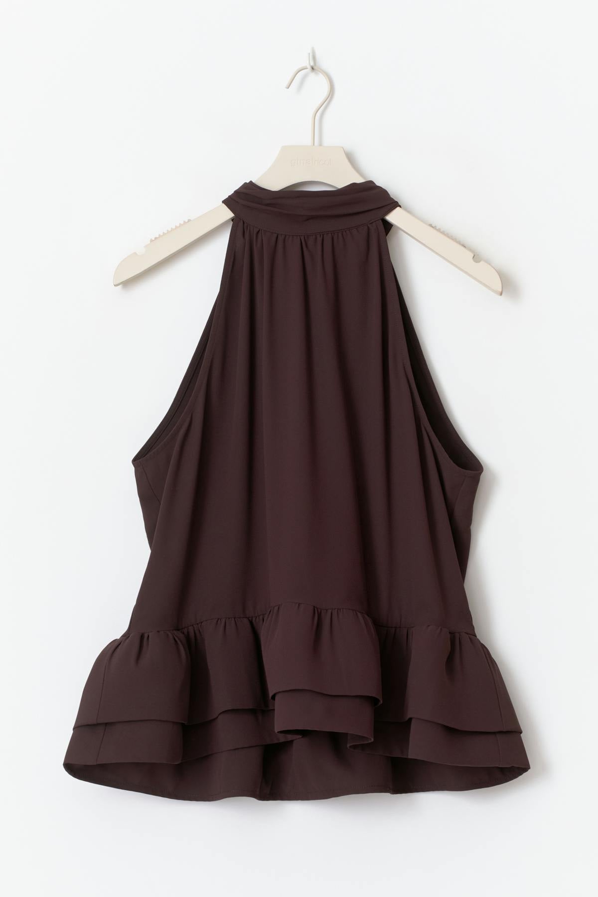 Peplum top - Golden yellow