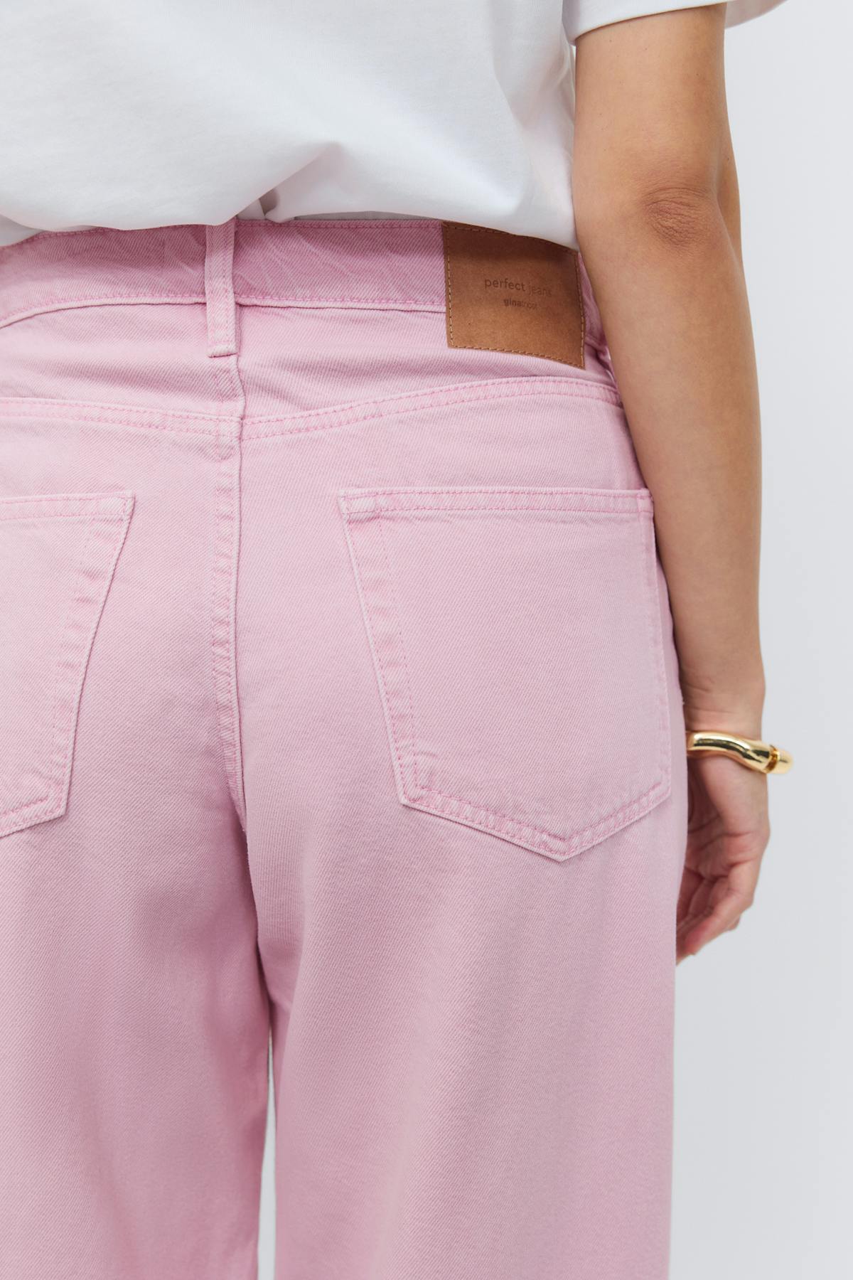 Baggy-crush jeans - Butter yellow