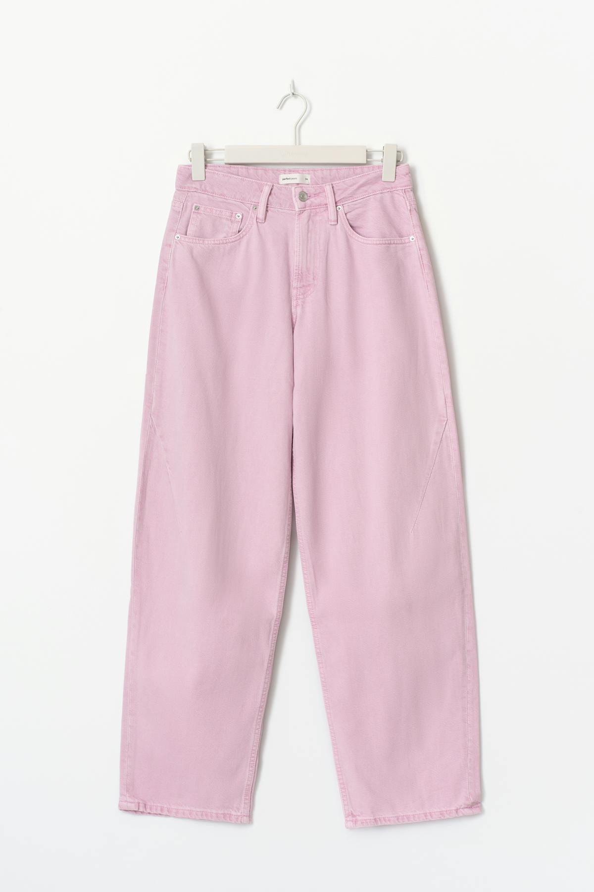 Baggy-crush jeans - Orchid pink