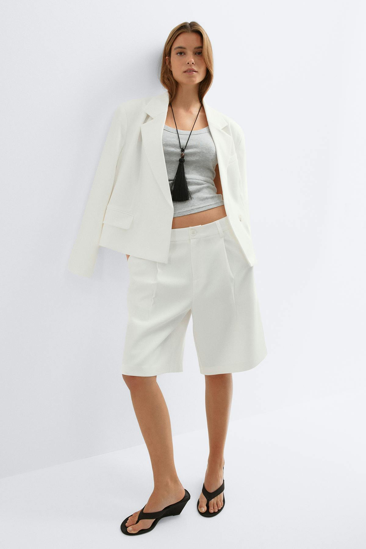 Bermuda shorts - Blanc