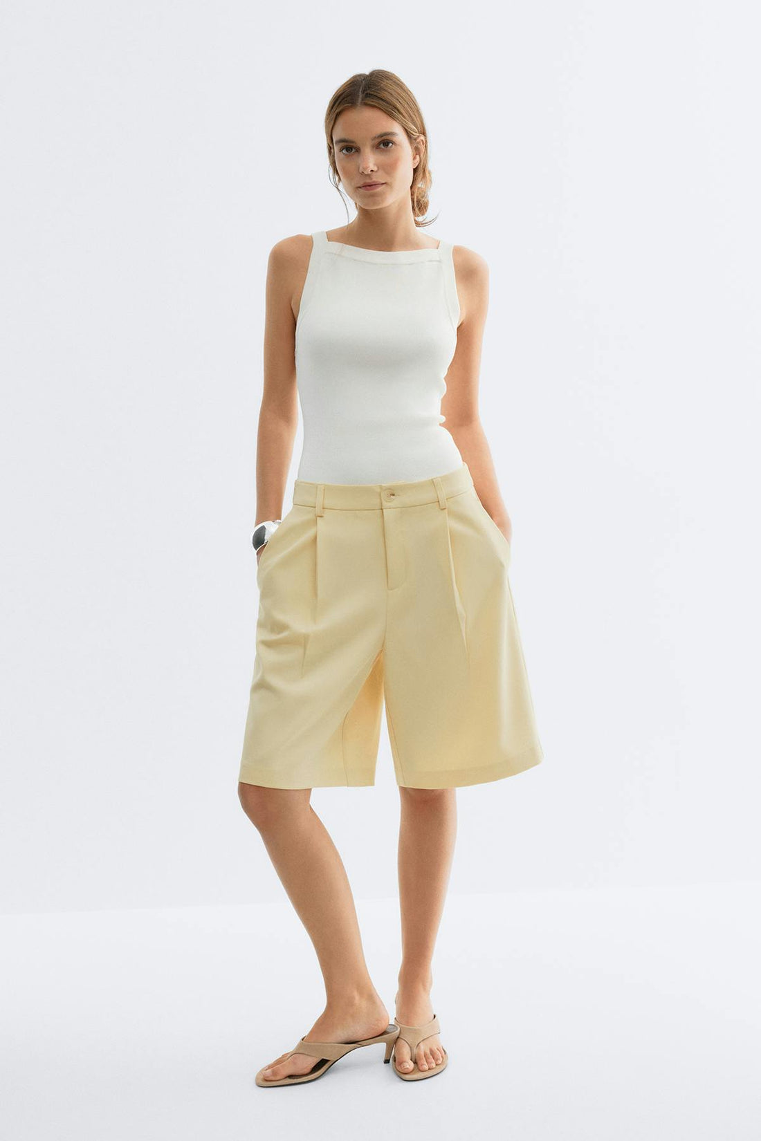 Bermuda shorts - Butter yellow