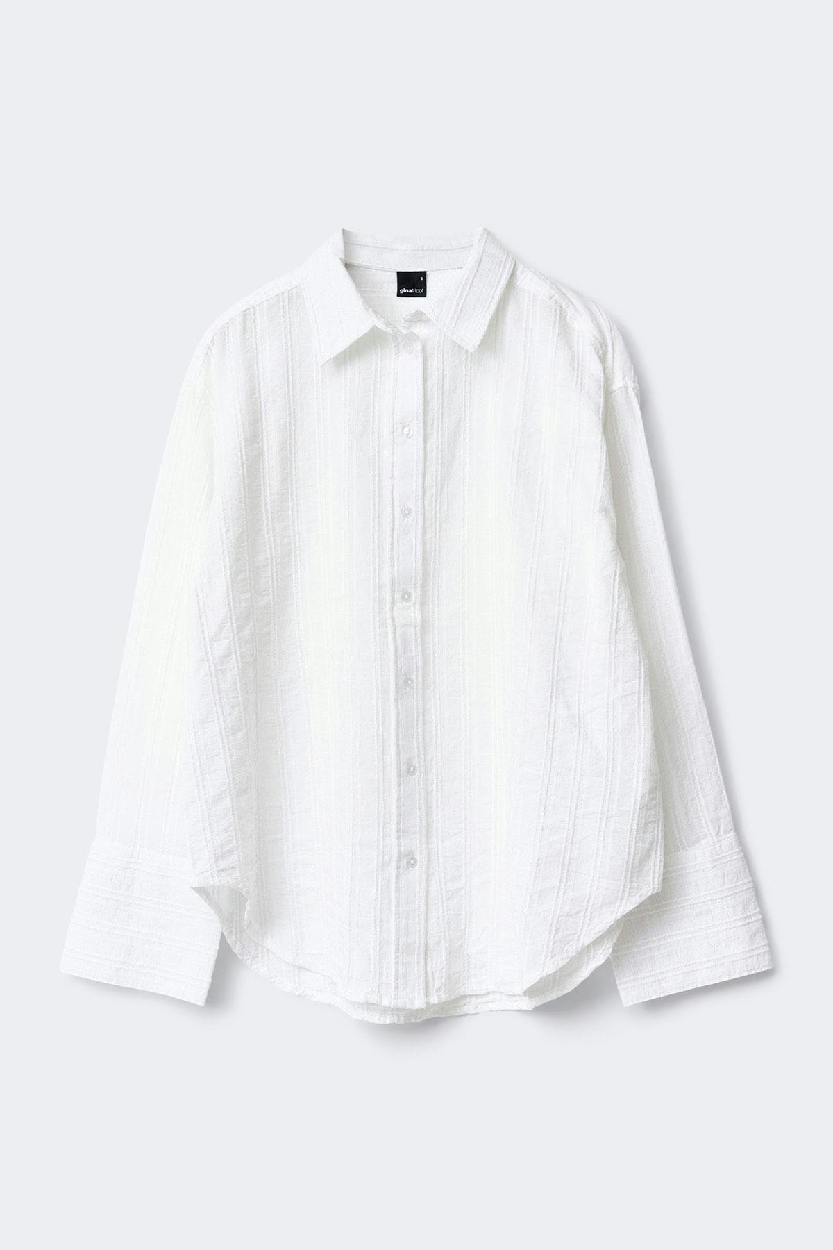 Structure shirt - White/stripe
