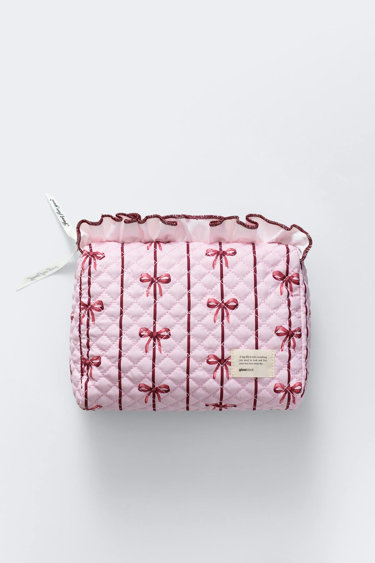 Make up bag - White flower