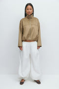 Wide balloon trousers - Blanc
