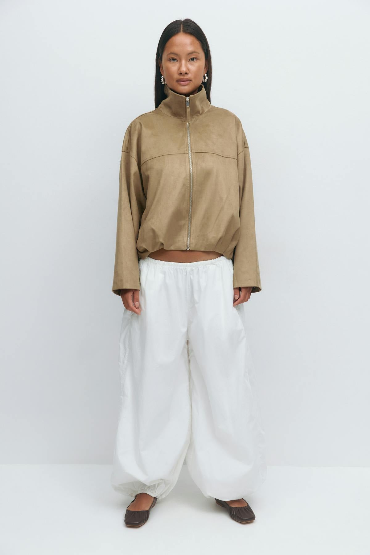 Wide balloon trousers - Blanc