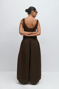 Wide balloon trousers - Marron