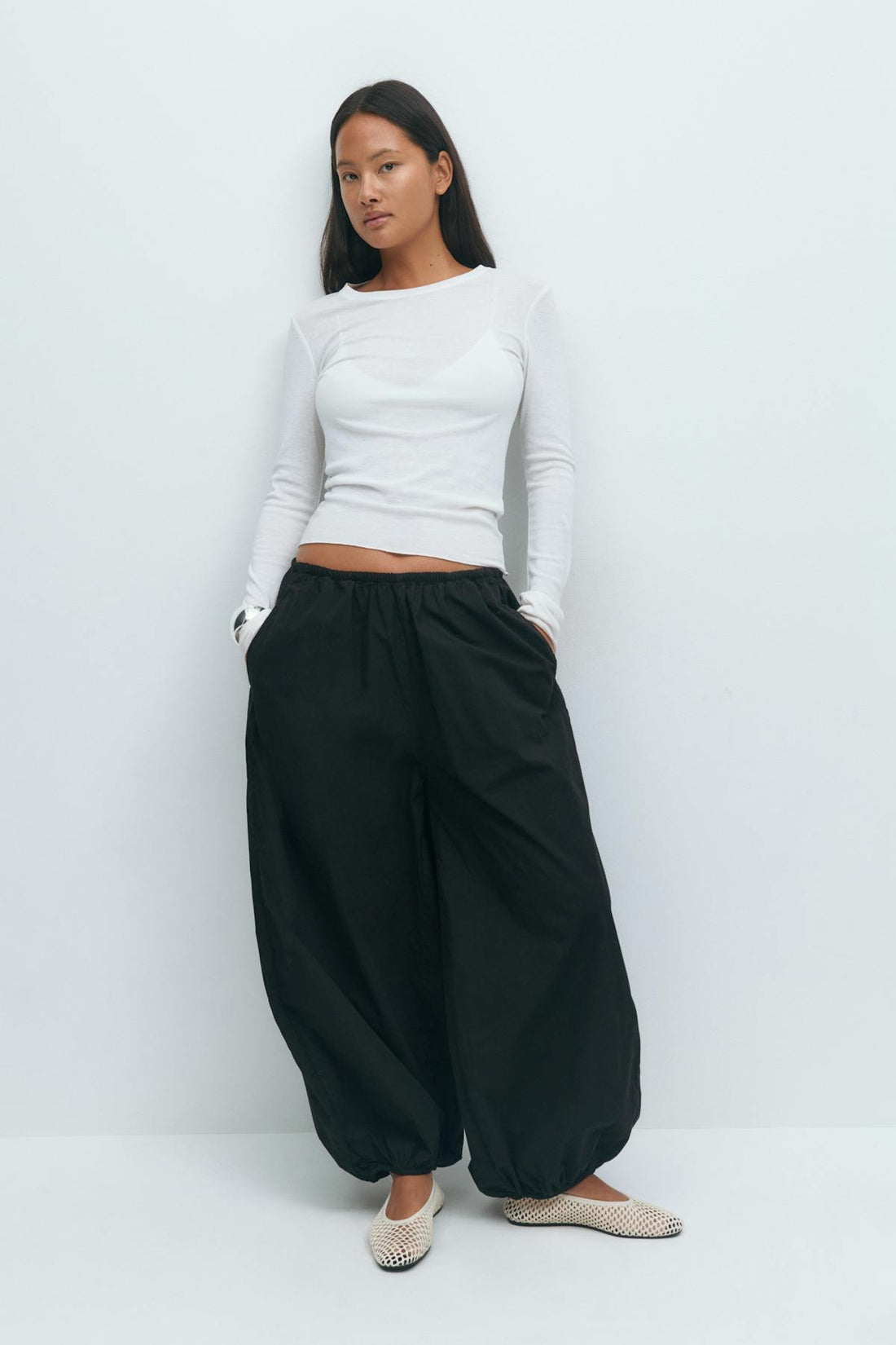 Wide balloon trousers - Noir