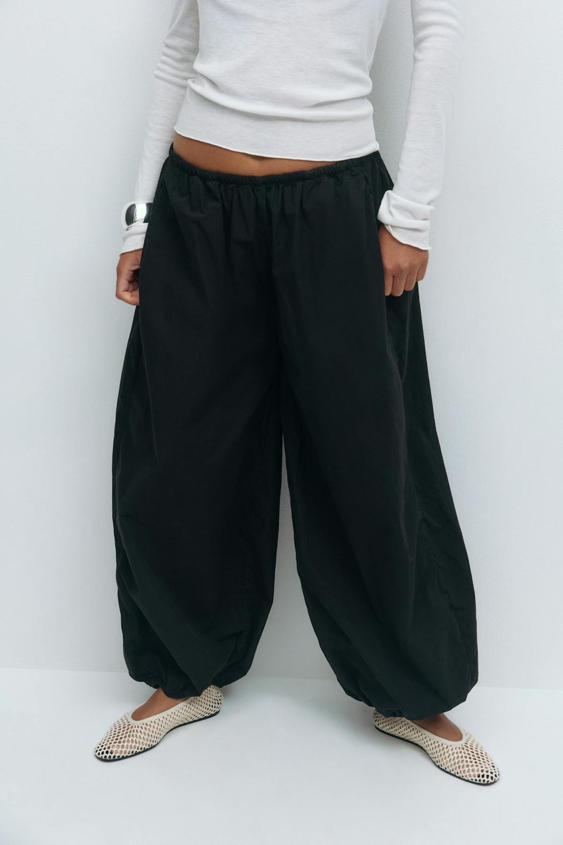Wide balloon trousers - Noir
