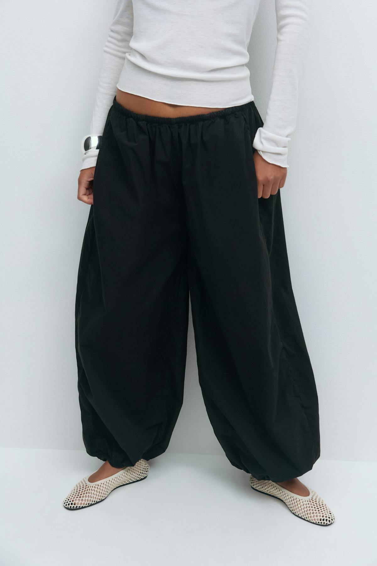 Wide balloon trousers - Noir
