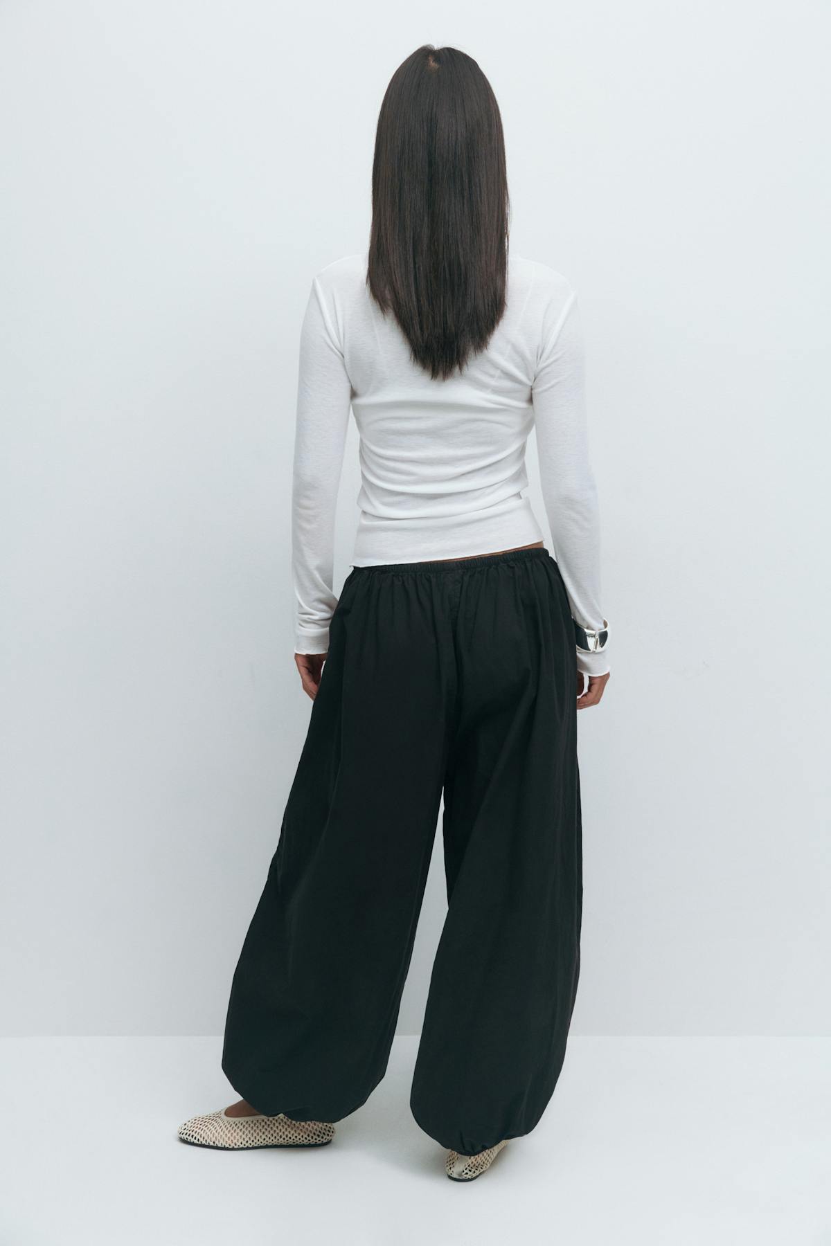Wide balloon trousers - Noir