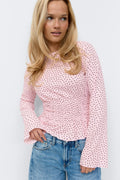 Long sleeve smock top - Noir