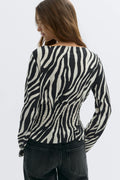 Long sleeve smock top - Ab crystal