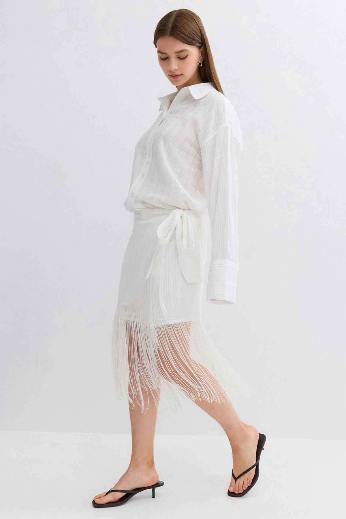 Structured skirt - Noir