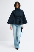 Short cape trench jacket - Beige clair