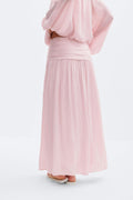 Dropped waist skirt - Blanc