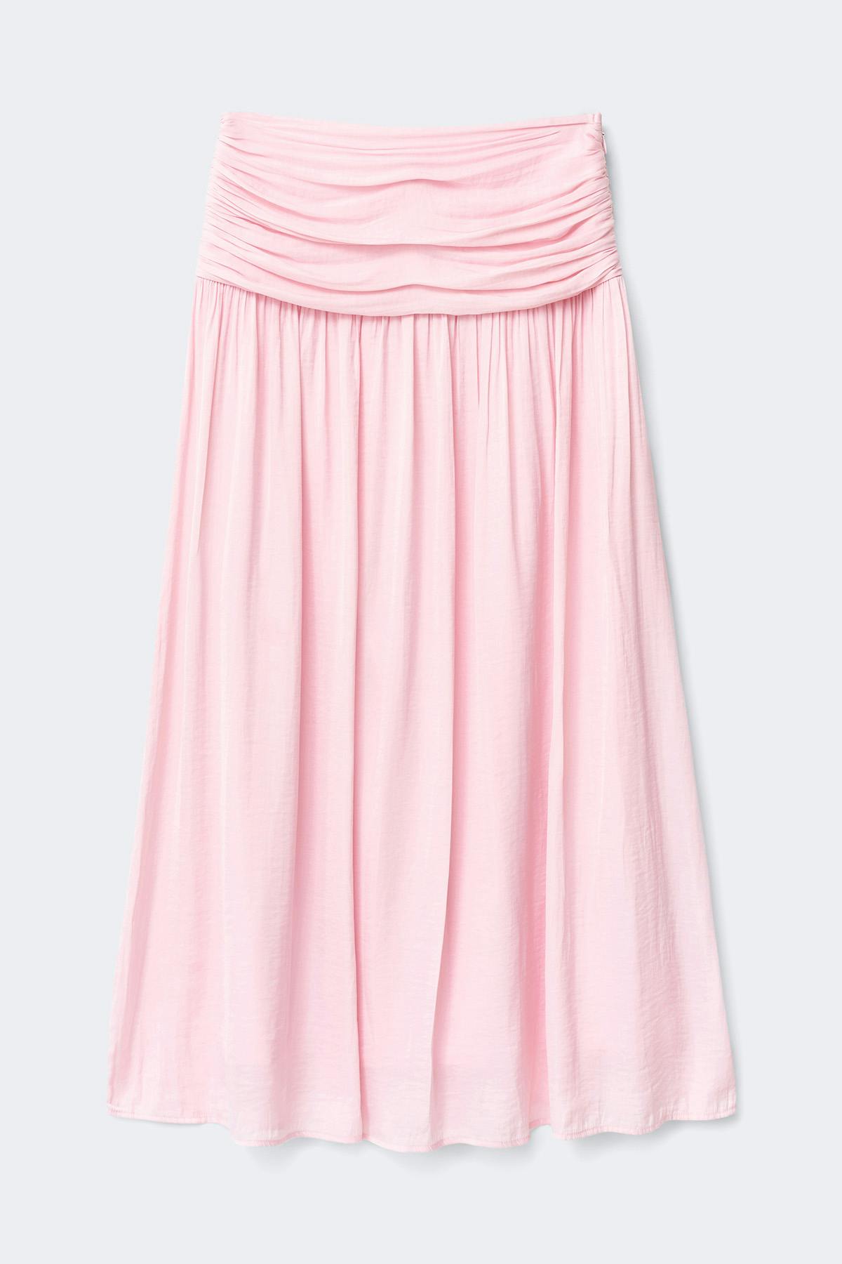 Dropped waist skirt - Blanc