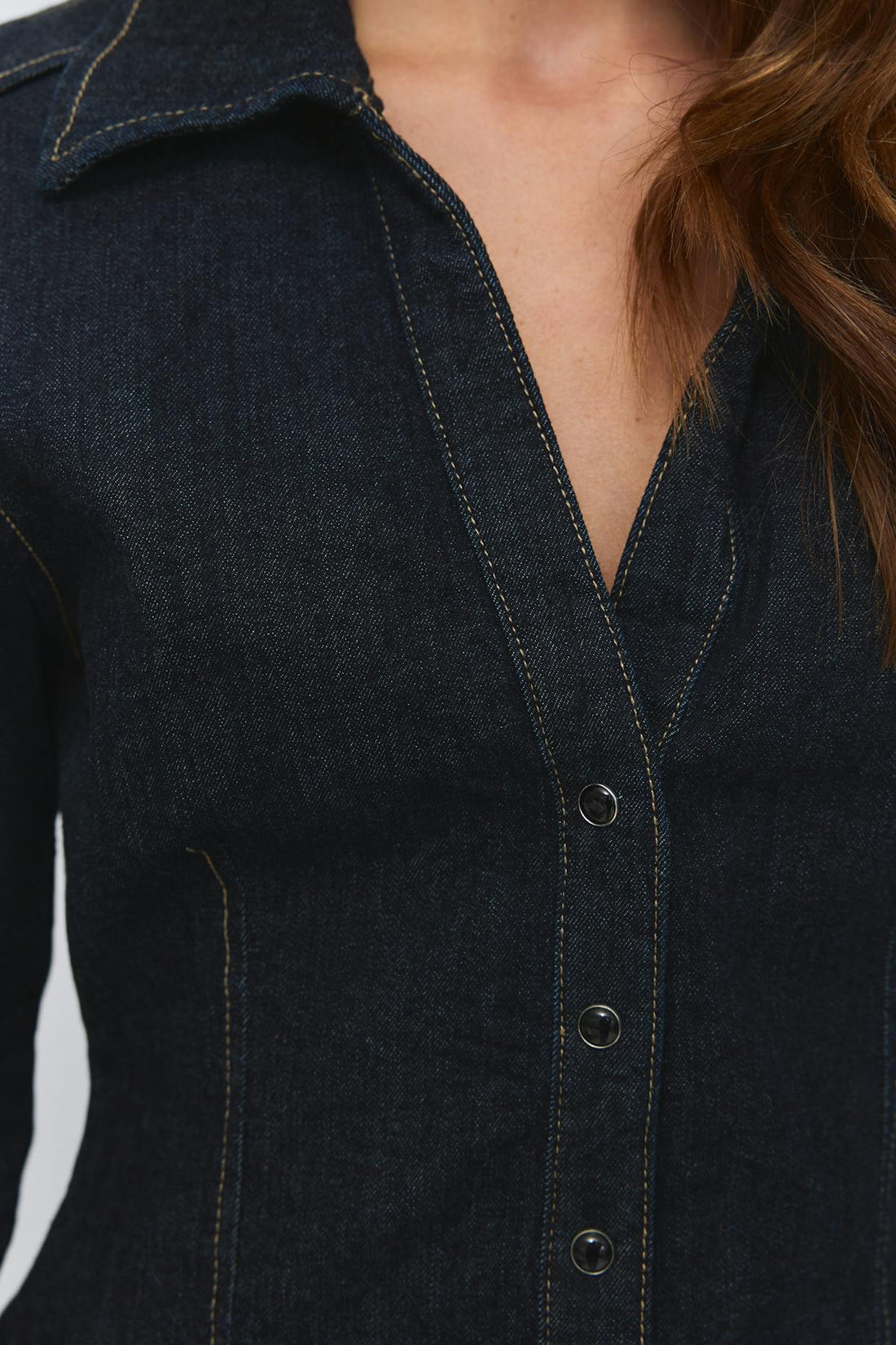Slim fit denim shirt - Rinse