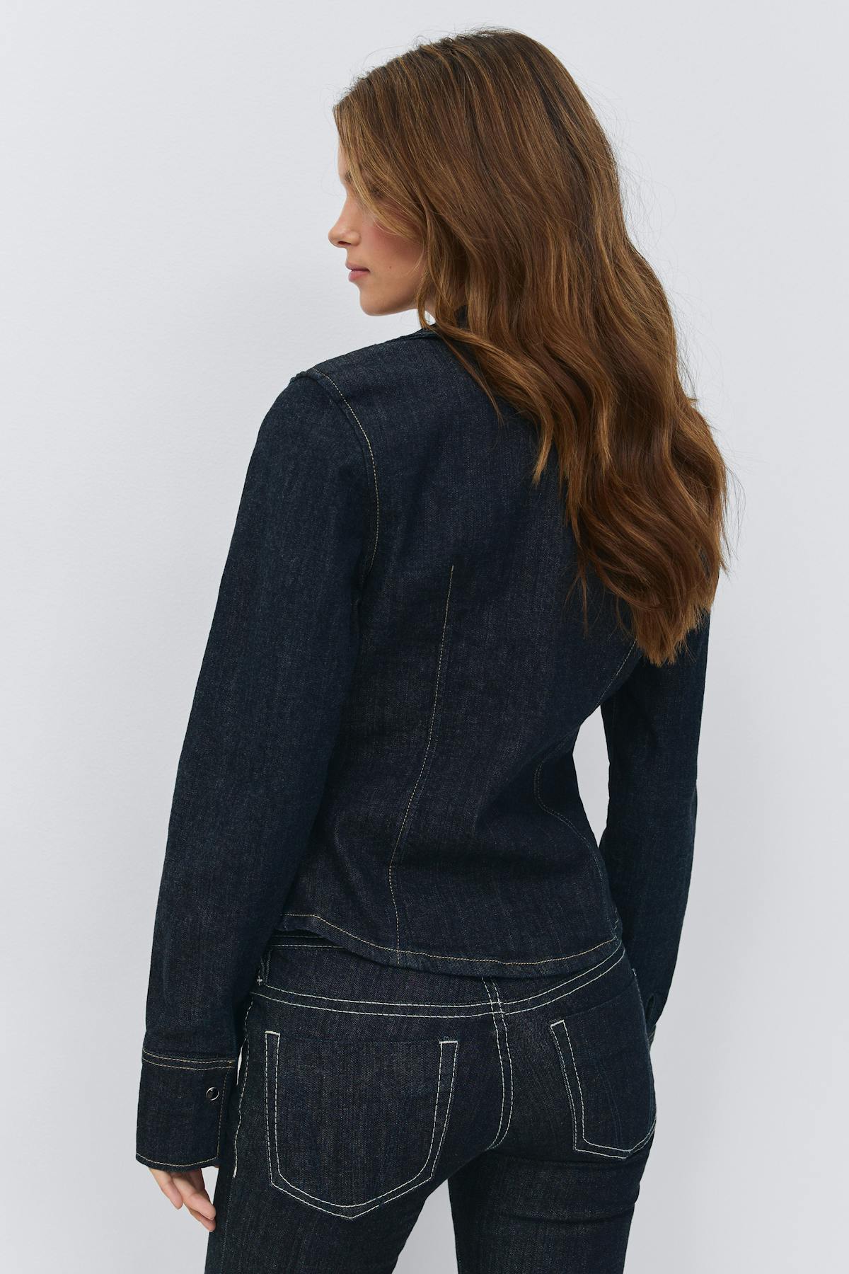 Slim fit denim shirt - Rinse